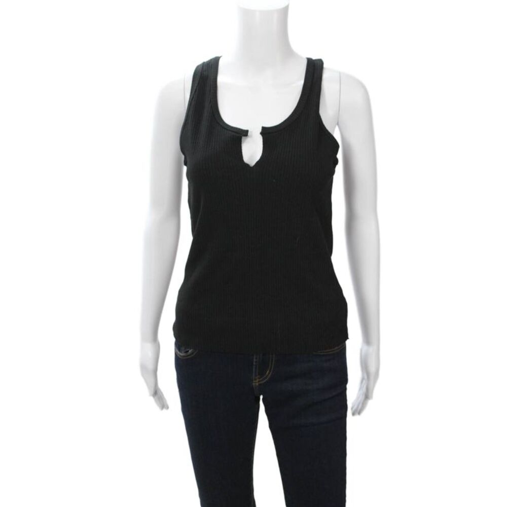 The Range Women Basic Black Sleeveless Tank Grunge Size M